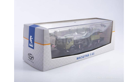 Автокран КС-3575А (КамАЗ-53213) хаки, масштабная модель, Start Scale Models (SSM), 1:43, 1/43