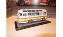 Автобус ПАЗ-672 белый с жёлтыми полосами, масштабная модель, Classicbus, scale43