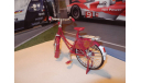 Велосипед красный, масштабная модель мотоцикла, scale10