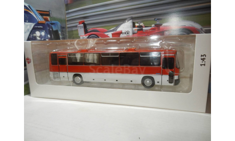 Автобус Икарус 250.59 красно-белый с номерами, масштабная модель, Ikarus, DEMPRICE, 1:43, 1/43