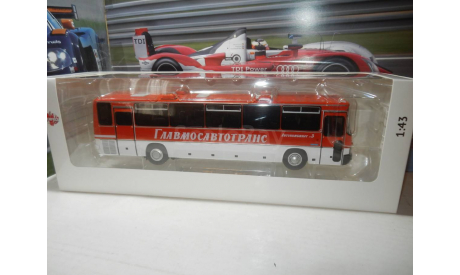 Автобус Икарус 250.59 красно-белый ГЛАВМОСАВТОТРАНС, масштабная модель, Ikarus, DEMPRICE, 1:43, 1/43
