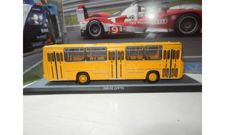 С РУБЛЯ!!! - Автобус Икарус-260.01 желтый DEMPRICE, масштабная модель, Ikarus, 1:43, 1/43