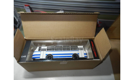 Автобус ЛАЗ-695Н бело/синий КБ, масштабная модель, Classicbus, 1:43, 1/43