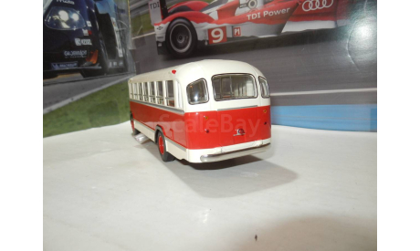 С РУБЛЯ!!! - Автобус ЛиАЗ (ЗиЛ) - 158Б бежево-красный, масштабная модель, Classicbus, 1:43, 1/43