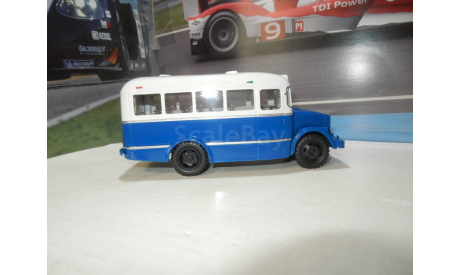 Автобус ПАЗ-651 бело-синий DEMPRICE, масштабная модель, 1:43, 1/43