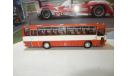 Автобус Икарус-256.55 белый с красным, масштабная модель, DEMPRICE, scale43, Ikarus