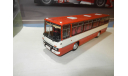 Автобус Икарус-256.55 белый с красным, масштабная модель, DEMPRICE, scale43, Ikarus
