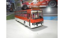 Автобус Икарус-256.51 шарлах без номеров, масштабная модель, Ikarus, DEMPRICE, 1:43, 1/43