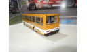 Автобус ЛиАЗ-5256 желтый с белой полосой, масштабная модель, DEMPRICE, 1:43, 1/43