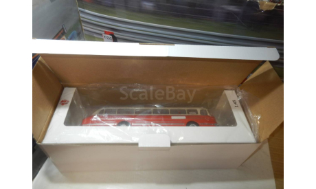 С РУБЛЯ!!! - Автобус Икарус-55.14 ализариновый, масштабная модель, Ikarus, DEMPRICE, 1:43, 1/43