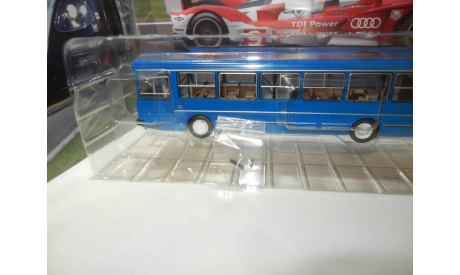 С РУБЛЯ!!! - Автобус ЛиАЗ-5256 синий, масштабная модель, DEMPRICE, 1:43, 1/43