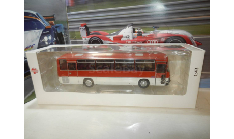 Автобус Икарус-256.54 скарлат, масштабная модель, Ikarus, DEMPRICE, scale43
