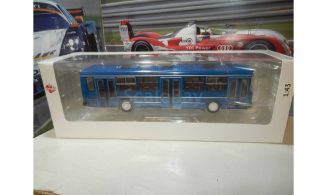 Автобус ЛиАЗ-5256.00 синий, масштабная модель, DEMPRICE, scale43