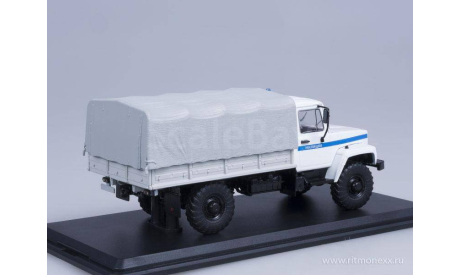 Горький-3308 4х4 (двигатель ЗМЗ-513) бортовой с тентом, Милиция, масштабная модель, Start Scale Models (SSM), 1:43, 1/43