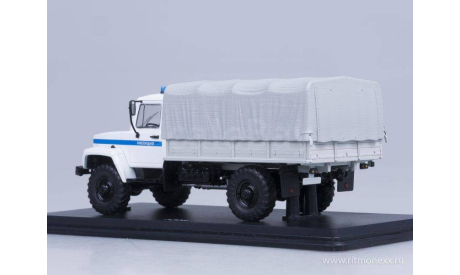 Горький-3308 4х4 (двигатель ЗМЗ-513) бортовой с тентом, Милиция, масштабная модель, Start Scale Models (SSM), 1:43, 1/43