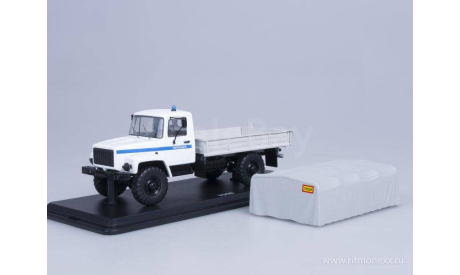 Горький-3308 4х4 (двигатель ЗМЗ-513) бортовой с тентом, Милиция, масштабная модель, Start Scale Models (SSM), 1:43, 1/43