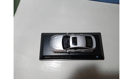 С РУБЛЯ!!! BMW 4 Series Gran Coupe серебристая, масштабная модель, Дилерская модель, 1:43, 1/43