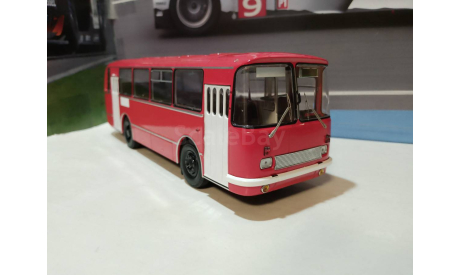 Автобус ЛАЗ-695Н красный, масштабная модель, DEMPRICE, scale43