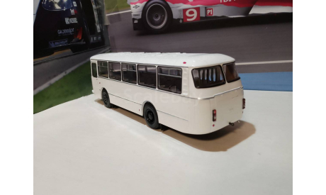 Автобус ЛАЗ-695Н белый, масштабная модель, DEMPRICE, scale43