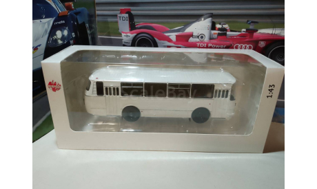 Автобус ЛАЗ-695Н белый, масштабная модель, DEMPRICE, scale43