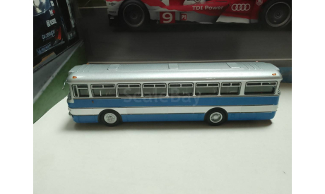 Автобус Икарус-556 серебристо-синий, масштабная модель, Ikarus, Советский Автобус, 1:43, 1/43