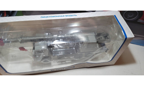 КамАЗ-53213 Автокран КС-3575А серый, масштабная модель, ПАО КАМАЗ, 1:43, 1/43