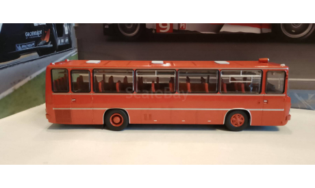 С РУБЛЯ!!! Икарус-255.70 красный, масштабная модель, DEMPRICE, scale43, Ikarus