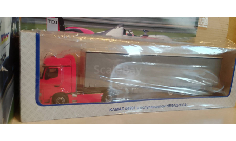 КамАЗ-54901 с полуприцепом НЕФАЗ-93341, масштабная модель, ПАО КАМАЗ, 1:43, 1/43