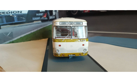 Автобус ЛиАЗ-677М 24-й маршрут г. Москва, масштабная модель, DEMPRICE, 1:43, 1/43