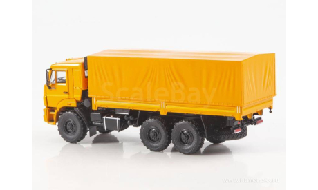 КамАЗ-43118 рестайлинг бортовой с тентом, масштабная модель, ПАО КАМАЗ, 1:43, 1/43