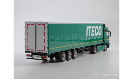 КамАЗ-5490 с полуприцепом НефАЗ-93341 Iteco, масштабная модель, ПАО КАМАЗ, 1:43, 1/43