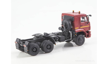 КамАЗ-65225 рестайлинг вишневый, масштабная модель, ПАО КАМАЗ, 1:43, 1/43