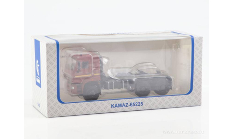 КамАЗ-65225 рестайлинг вишневый, масштабная модель, ПАО КАМАЗ, 1:43, 1/43