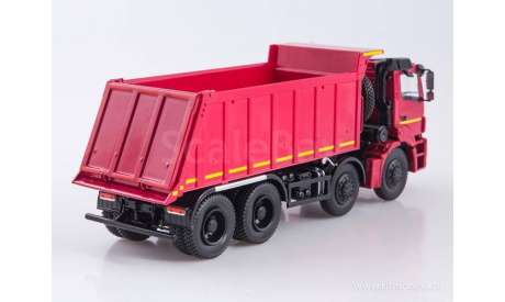 КамАЗ-65801-68 красный самосвал, масштабная модель, Автоистория (АИСТ), scale43