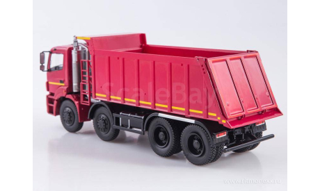 КамАЗ-65801-68 красный самосвал, масштабная модель, Автоистория (АИСТ), scale43