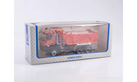 КамАЗ-65952 самосвал красный, масштабная модель, ПАО КАМАЗ, scale43