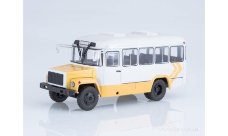 Автобус КАвЗ-3976 белый/желтый, масштабная модель, Автоистория (АИСТ), 1:43, 1/43