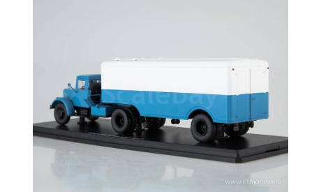 МАЗ-200В с п/п МАЗ-5217 синий/белый, масштабная модель, Start Scale Models (SSM), 1:43, 1/43