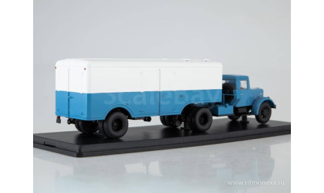 МАЗ-200В с п/п МАЗ-5217 синий/белый, масштабная модель, Start Scale Models (SSM), 1:43, 1/43