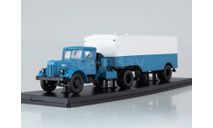 МАЗ-200В с п/п МАЗ-5217 синий/белый, масштабная модель, Start Scale Models (SSM), 1:43, 1/43