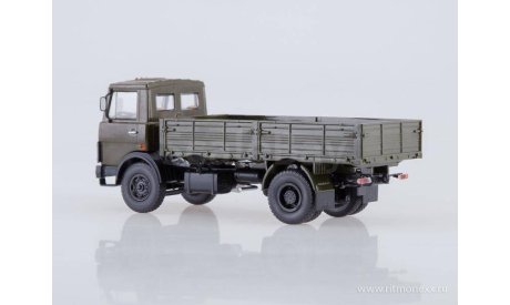 МАЗ-5337 бортовой (ранняя кабина, хаки), масштабная модель, Автоистория (АИСТ), scale43