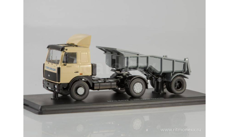 МАЗ-5432 с полуприцепом-самосвалом МАЗ-5232В, масштабная модель, Start Scale Models (SSM), 1:43, 1/43