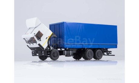 МАЗ-6303 с прицепом МАЗ-83781 синий, масштабная модель, Start Scale Models (SSM), scale43