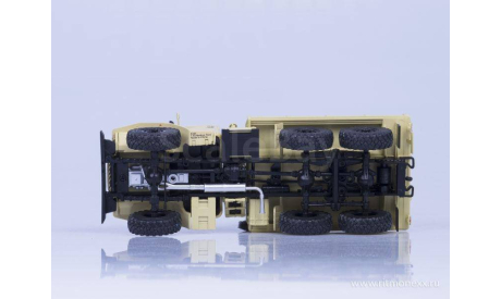 Урал-4320 бортовой с тентом бежевый, масштабная модель, Автоистория (АИСТ), scale43