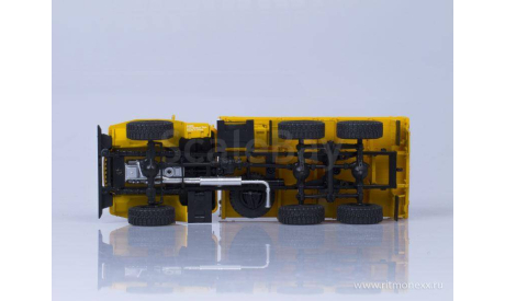 Урал-43202 6x6 бортовой желтый, масштабная модель, Автоистория (АИСТ), 1:43, 1/43