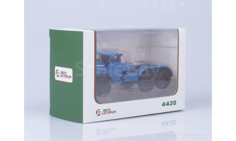 Урал-4420 седельный тягач синий, масштабная модель, Автоистория (АИСТ), 1:43, 1/43