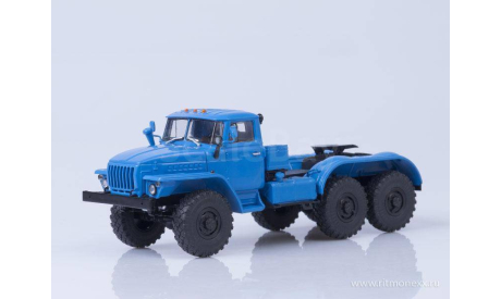 Урал-4420 седельный тягач синий, масштабная модель, Автоистория (АИСТ), 1:43, 1/43
