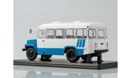 Автобус КАвЗ-3976 белый/синий, масштабная модель, Start Scale Models (SSM), scale43