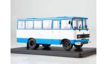 Автобус Прогресс-35 белый/голубой, масштабная модель, ModelPro, 1:43, 1/43