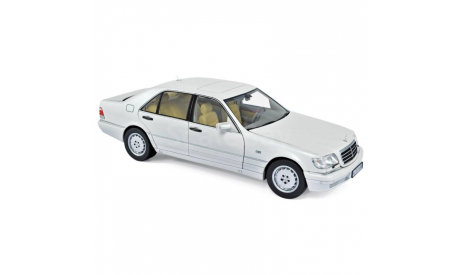 Мерседес Бенц Mercedes Benz S class S320 W140 1997 Белый Norev 1:18 183720 БЕСПЛАТНАЯ доставка, масштабная модель, scale18, Mercedes-Benz